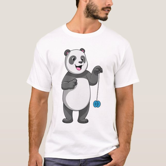 Panda with Yo-yo T Shirt (Framsida)