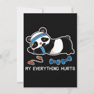 Panda Workout Gym Mitt allt Ontr Inbjudningar