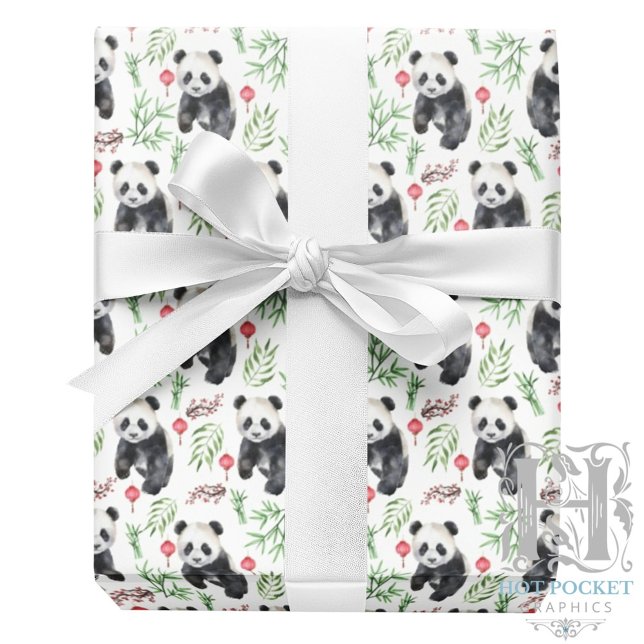 Panda Wrapping Papper Presentpapper (Skapare uppladdad)