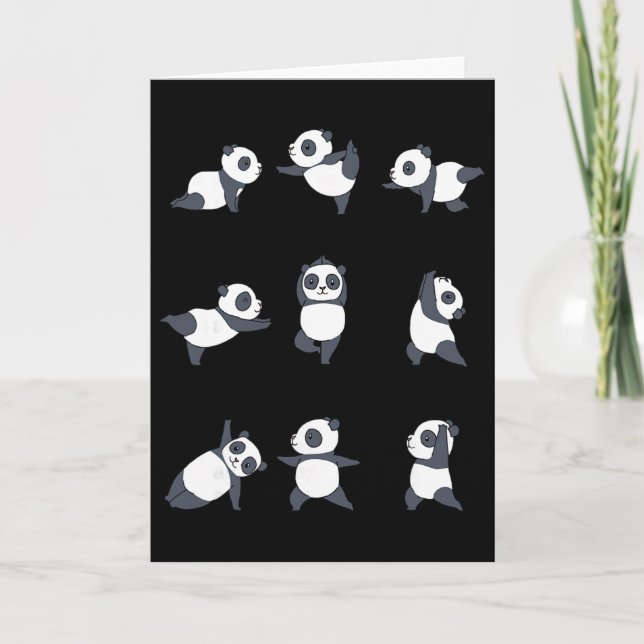 Panda Yoga _1  Kort (Framsida)