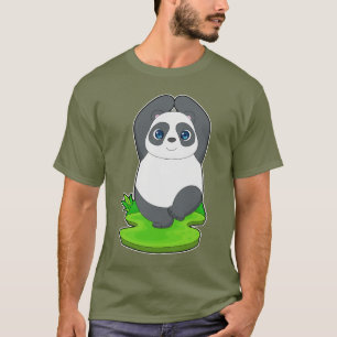 Panda Yoga Fitness Gymnastics T Shirt