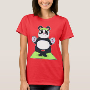Panda Yoga Fitness Meditation T Shirt