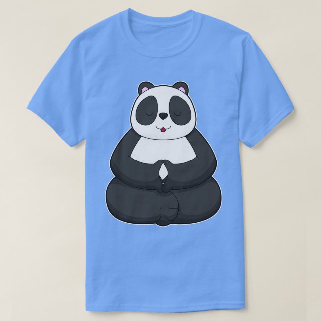 Panda Yoga Meditation 1 T Shirt (Design framsida)