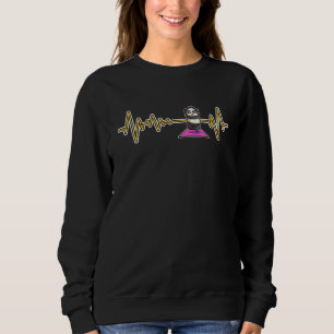 Panda Yoga Poser Sport Gymnastik Ohmmm Hjärtbeat T Shirt