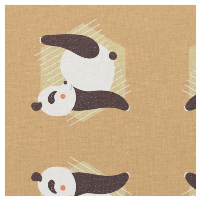 Panda Yoga Tyg (Närbild)
