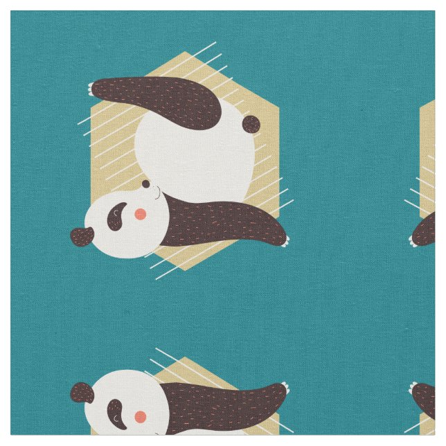 Panda Yoga Tyg (Närbild)