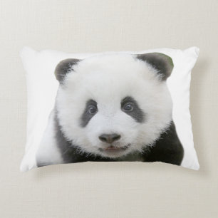 Pandaansikte Prydnadskudde