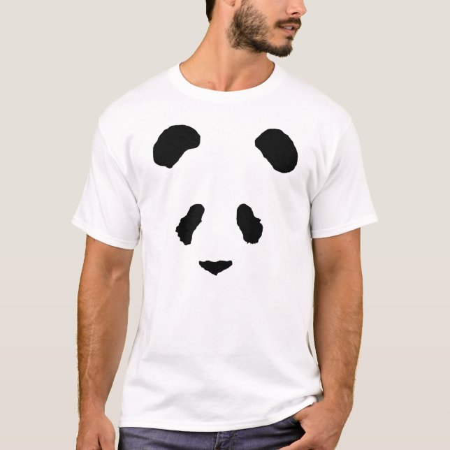 Pandaansikte Tee Shirt (Framsida)
