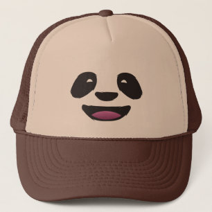 Pandaansikte Truckerkeps