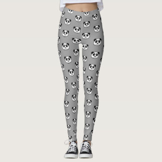 Pandaansiktemönster Leggings