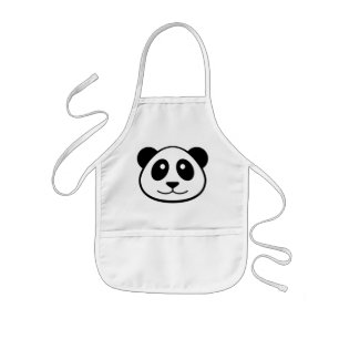 Pandaansikteungar Barnförkläde