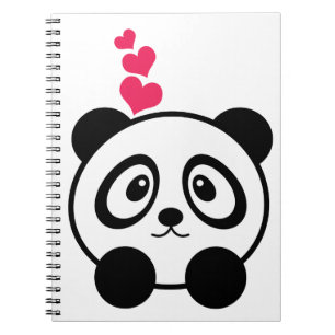 Pandaanteckningsbok Anteckningsbok