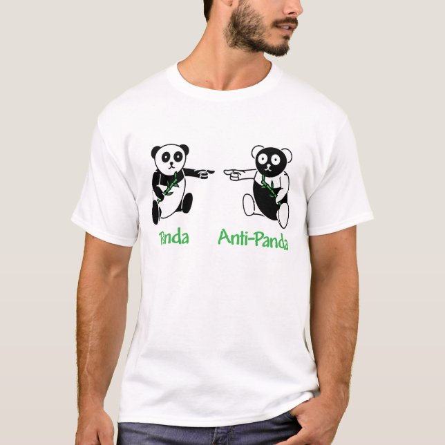 PandaAnti-Panda Tee Shirt (Framsida)