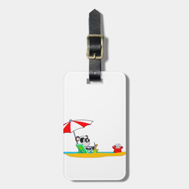 Pandabagagemärkre Bagagebricka (Vertikal Framsida)