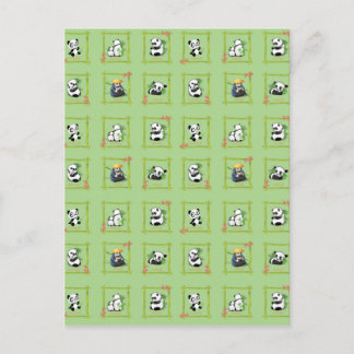 Pandabambubjörn Vykort