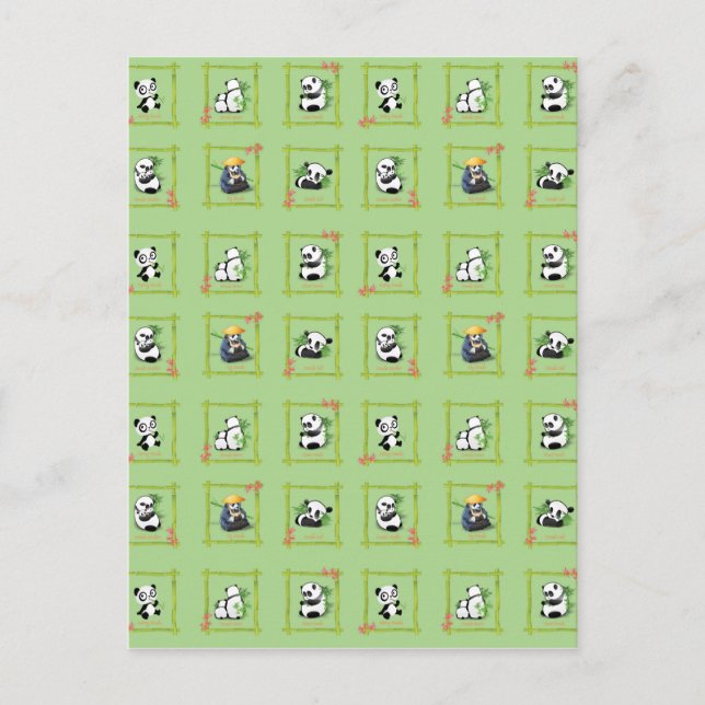 Pandabambubjörn Vykort (Framsida)