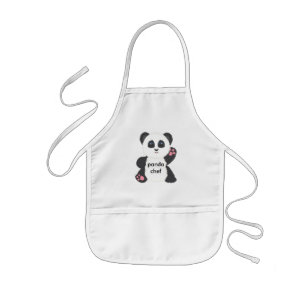 Pandabarnförkläde Barnförkläde