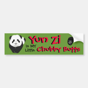 pandabebis, tasskopia, Yun Zi, Yun Zi, Tjockis... Bildekal