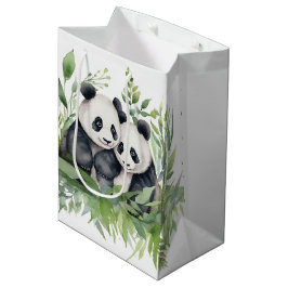 Pandabilder i Bamboo Löv