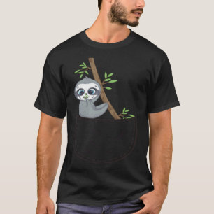 Pandabjörn av typen Cute Baby i Pocket-konfektion T Shirt