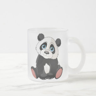 Pandabjörn Frostad Glasmugg