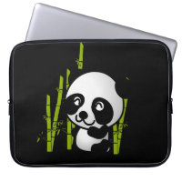 Pandabjörn i Cute Black och White lycklig