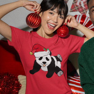 Pandabjörn i jultomten Kvinnor T Shirt