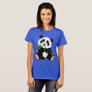 Pandabjörn i Tecknad T-shirt
