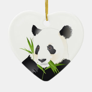 Pandabjörn Julgransprydnad Keramik