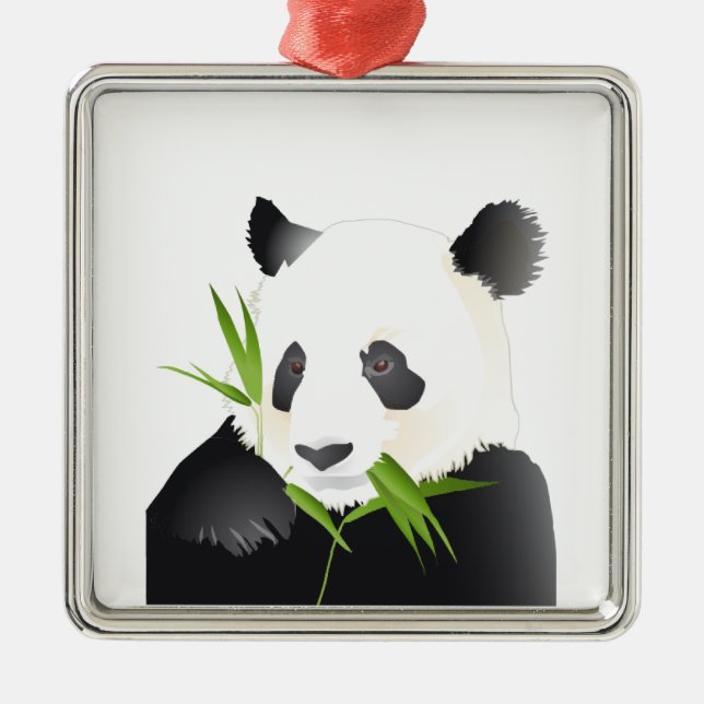 Pandabjörn Julgransprydnad Metall (Framsidan)