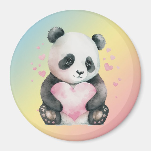 Pandabjörn Magnet (Framsidan)