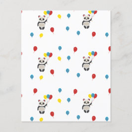 Pandabjörn med ballonger vit