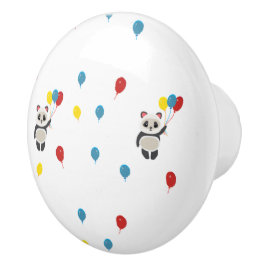 Pandabjörn med ballonger vit knopp