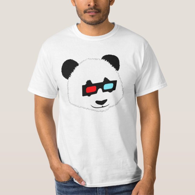 Pandabjörn med exponeringsglas 3D Tröja (Framsida)