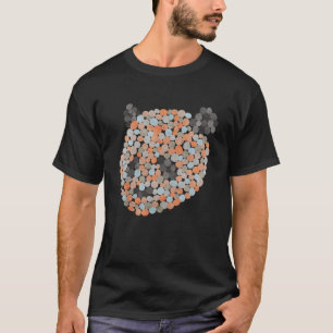 Pandabjörn med färgade prickor t shirt