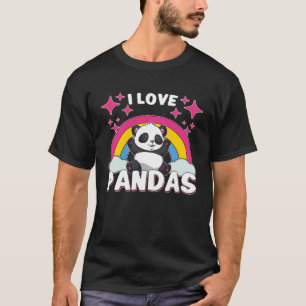 Pandabjörn Panda Bamboo Wildlife China T Shirt