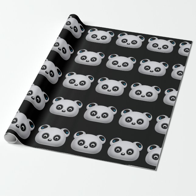 Pandabjörn Presentpapper (Utrullad)