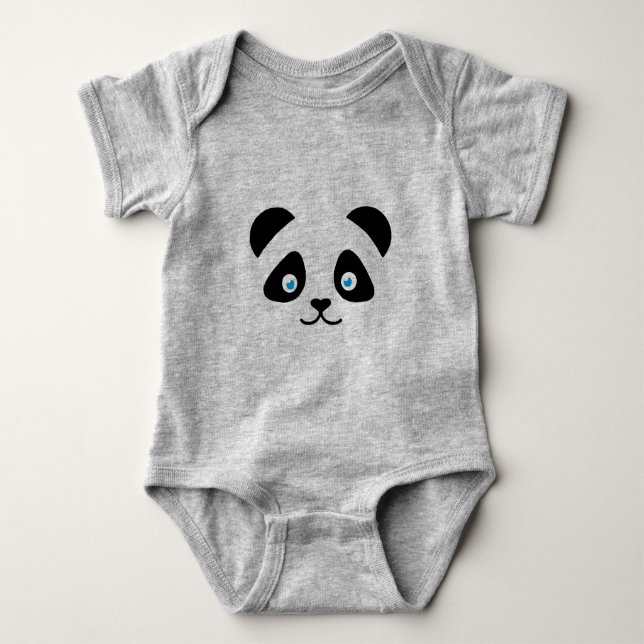 pandabjörnansikte tee shirt (Framsida)