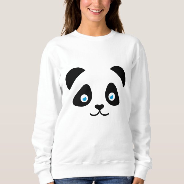 pandabjörnansikte tee shirt (Framsida)