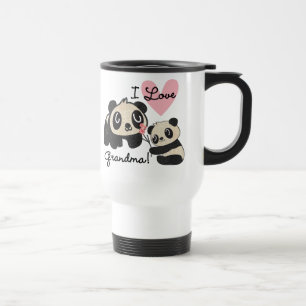 Pandabjörnar älskar jag mormor resemugg