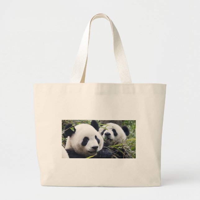 Pandabjörnar Jumbo Tygkasse (Framsidan)