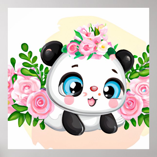 Pandabjörnbjörn för skolflickor poster (Framsidan)