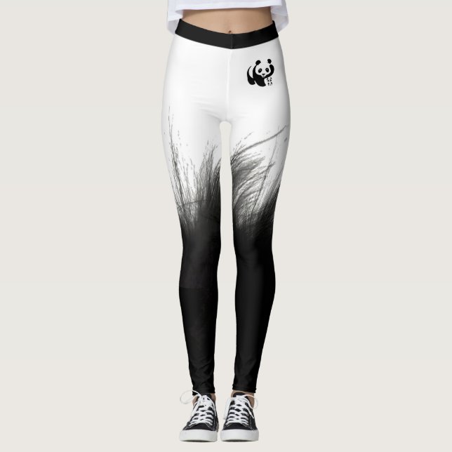 Pandabjörndamasker Leggings (Framsida)