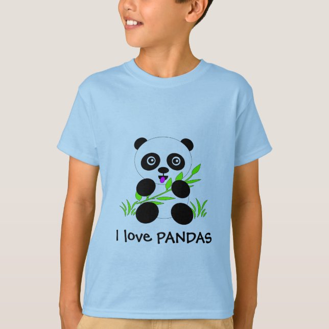 Pandabjörnen älskar jag PANDAStshirten Tröja (Framsida)
