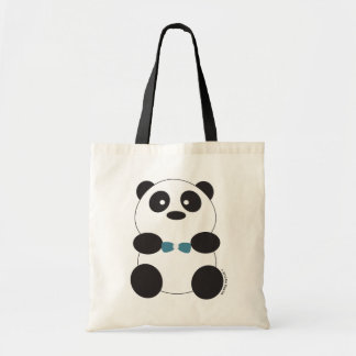 Pandabjörnen hänger lös tygkasse
