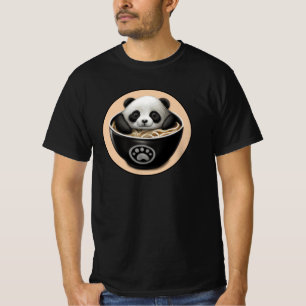 Pandabjörnen i Cute Baby i ett Ramen-skal T Shirt