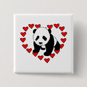 Pandabjörnkärlek Knapp