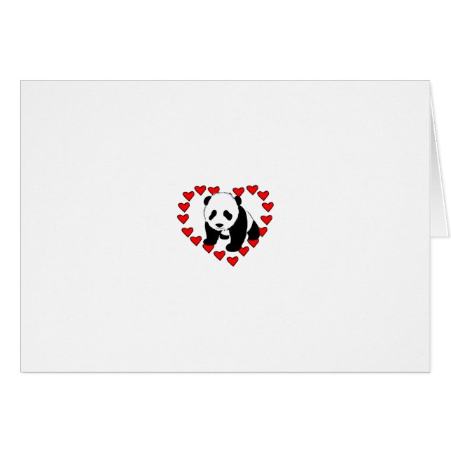 Pandabjörnkärlek OBS Kort (Framsidan Horizontal)