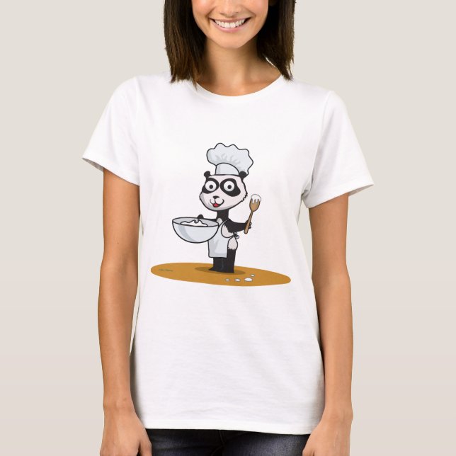 Pandabjörnkock Tee Shirt (Framsida)