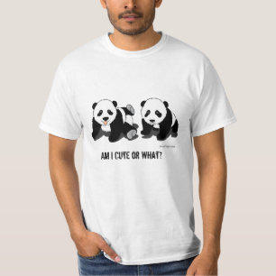 Pandabjörnmanar värderar T-tröja Tee